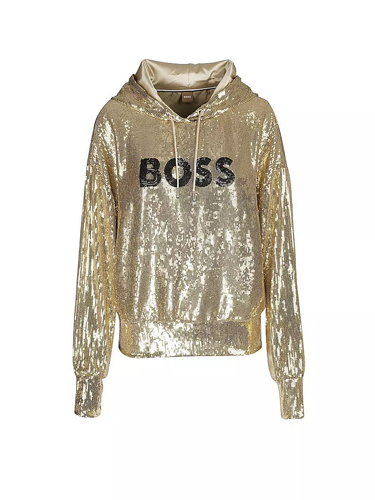 Hugo boss sale gold hoodie